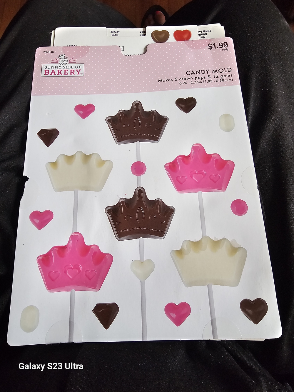 Pink & Ivory Crown Candy Mold
